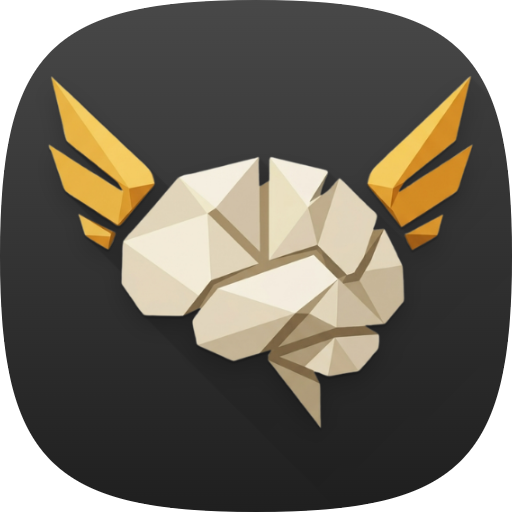 FirstPage app icon: a winged brain